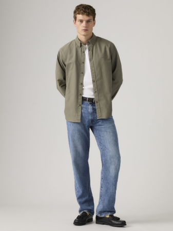 BARBATI - Levi's Blugi Albastri 555 Relaxed Straight Barbati