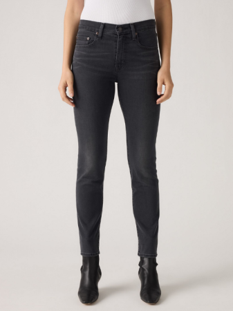 Straight - Levi's Blugi Gri Inchis 724 Straight Femei