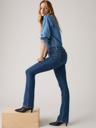 Bootcut - Levi's Женские Джинсы Темно-Синие 725 Bootcut