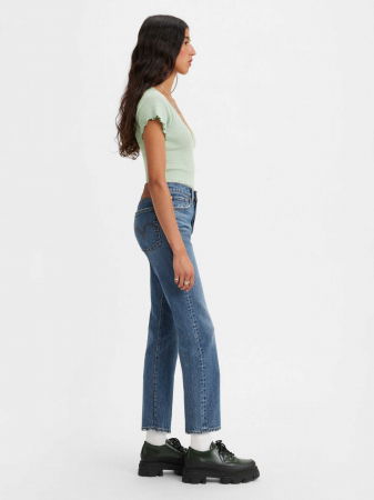 Levi's Blugi Albastri Wedgie Straight Straight Femei [2]