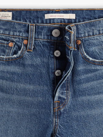 Levi's Blugi Albastri Wedgie Straight Straight Femei [3]