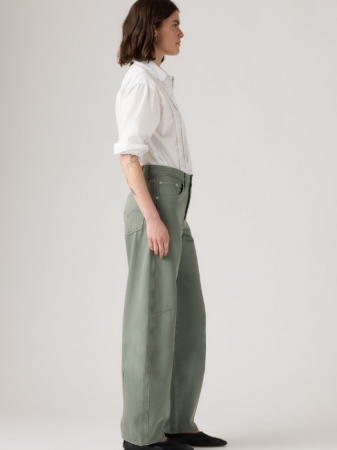 Boyfriend - Levi's Blugi Verzi Baggy Dad Barrel Barrel Femei