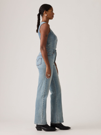 JEANS - Levi's Blugi Albastri Ribcage Full Length Slim Straight Femei