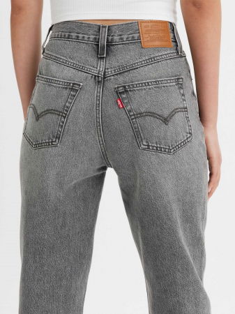 Tapered - Levi's Blugi Gri Deschis 80S MOM Tapered Femei