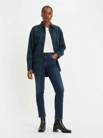 Levi's Blugi Navy 724 Straight Femei [5]