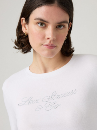 Hanorace - Levi's Bluza Alba Regular Femei