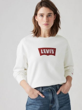 ОДЕЖДА - Levi's Женский Свитшот Белый Regular