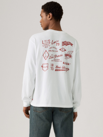 МУЖЧИНЫ - Levi's Мужской Свитшот Белый Relaxed - 269 Lei