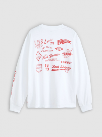 Levi's Мужской Свитшот Белый Relaxed - 269 Lei [5]