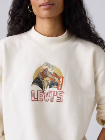 FEMEI - Levi's Bluza Alba Relaxed Femei