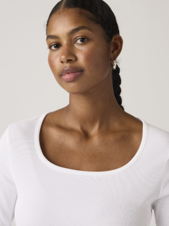 Толстовки - Levi's Женский Свитшот Белый Slim