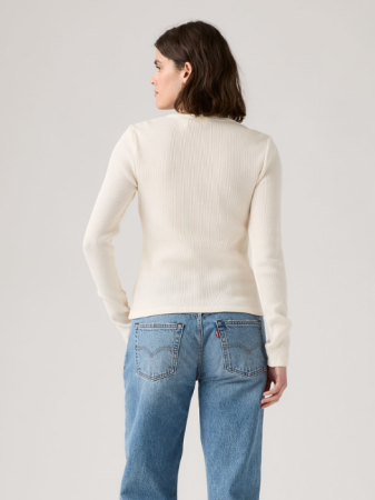 Hanorace - Levi's Bluza Alba Slim Femei