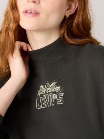 Levi's Bluza Gri Inchis Relaxed Femei [2]