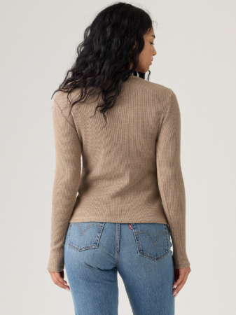 Hanorace - Levi's Bluza Bej Slim Femei