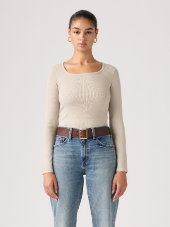 Толстовки - Levi's Женский Свитшот Кремовый Slim