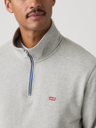Толстовки - Levi's Мужской Свитшот Светло-Серый Regular