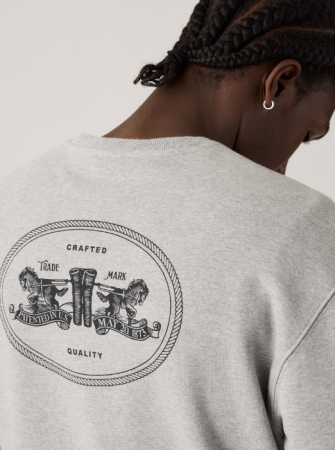 BARBATI - Levi's Bluza Gri Deschis Regular Barbati