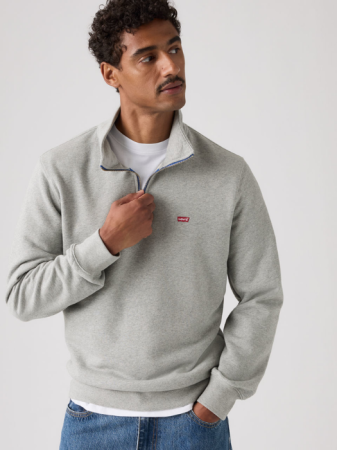 Толстовки - Levi's Мужской Свитшот Светло-Серый Regular