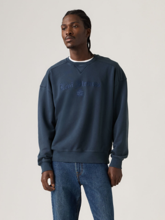 МУЖЧИНЫ - Levi's Мужской Свитшот Темно-Синий Relaxed