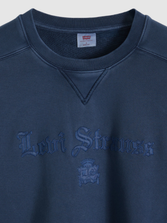 МУЖЧИНЫ - Мужской Свитшот Темно-Синий Relaxed