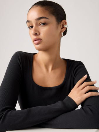 FEMEI - Levi's Bluza Neagra Slim Femei