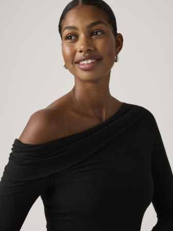 Толстовки - Женский Свитшот Чёрный Slim