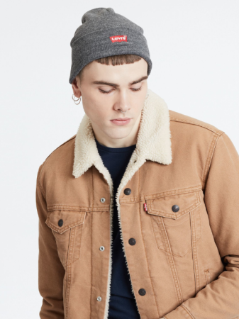 ACCESORII - Levi's Caciula Gri Deschis  Barbati