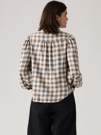 ОДЕЖДА - Levi's Рубашка Alb/Cafeniu Regular