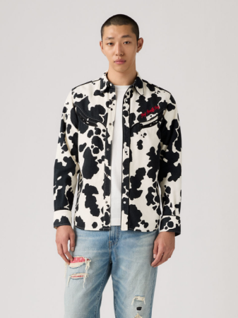 МУЖЧИНЫ - Levi's Рубашка Alb/Negru Regular