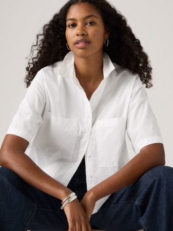 ЖЕНЩИНЫ - Levi's Рубашка С Коротким Рукавом Alb Relaxed