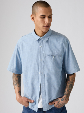 МУЖЧИНЫ - Levi's Рубашка С Коротким Рукавом Blue Relaxed