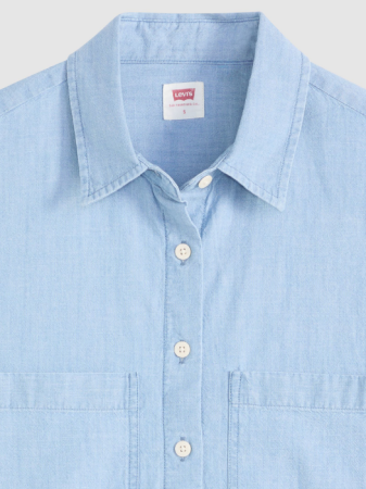 FEMEI - Levi's Camasa Cu Maneca Scurta Albastra Relaxed Femei - 369 Lei