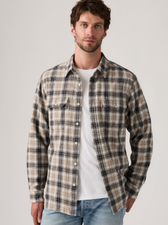 BARBATI - Levi's Camasa Gri Inchis Regular Barbati