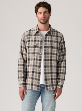 BARBATI - Levi's Camasa Gri Inchis Regular Barbati