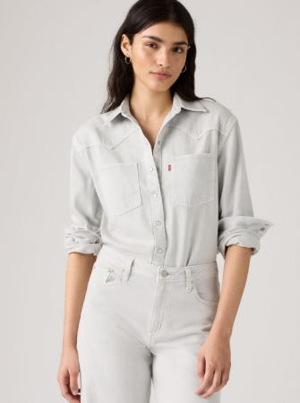 Camasi - Levi's Camasa Gri Deschis Regular Femei