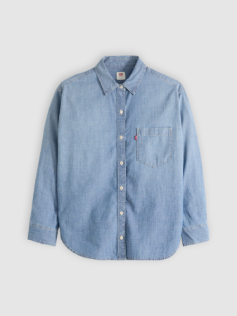 Рубашки - Levi's Женская Рубашка Голубая Relaxed