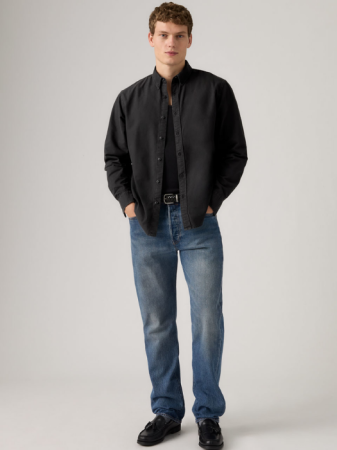 МУЖЧИНЫ - Levi's Мужская Рубашка Чёрная Regular