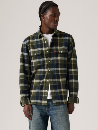 МУЖЧИНЫ - Levi's Рубашка Verde/Albastru Regular