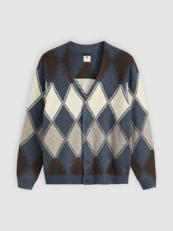 Levi's Кардиган Albastru/Alb Relaxed [5]