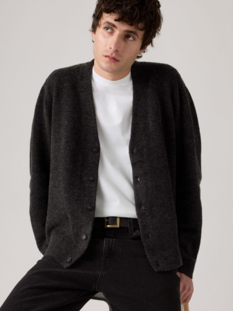 BARBATI - Levi's Cardigan Negru Relaxed Barbati
