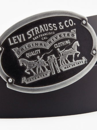 Ремни - Levi's Мужской Ремень Чёрный 