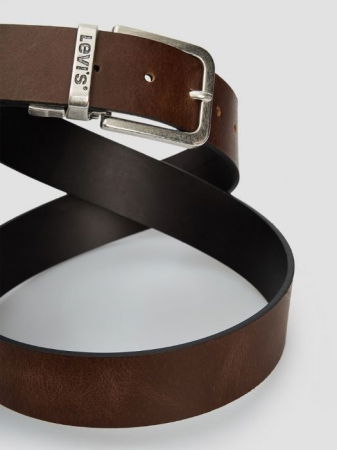 Levi's Мужской Ремень Коричневый  [2]