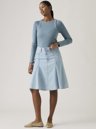 FEMEI - Fusta Albastra Deschisa Femei