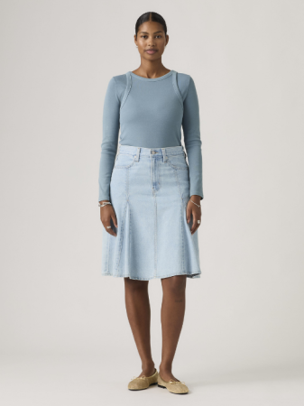 FEMEI - Fusta Albastra Deschisa Femei