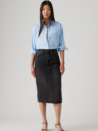 FEMEI - Levi's Fusta Gri Inchis Hight Rise Femei