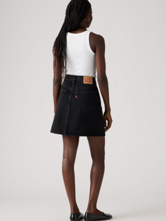 IMBRACAMINTE - Levi's Fusta Gri Inchis Mid Rise Femei