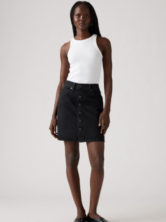 ОДЕЖДА - Levi's Женская Юбка Тёмная Серая Mid Rise