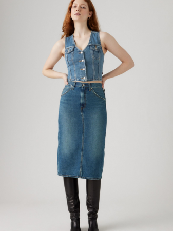 IMBRACAMINTE - Levi's Fusta Navy Hight Rise Femei