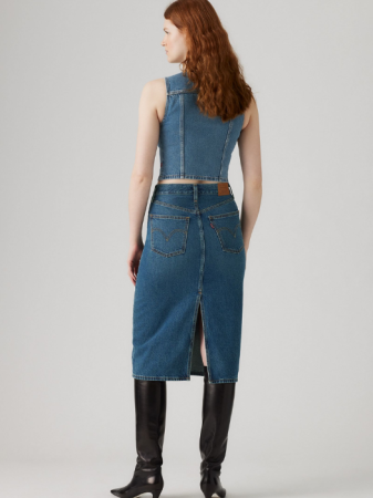 FEMEI - Levi's Fusta Navy Hight Rise Femei