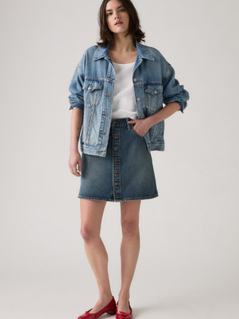 FEMEI - Levi's Fusta Navy Mid Rise Femei